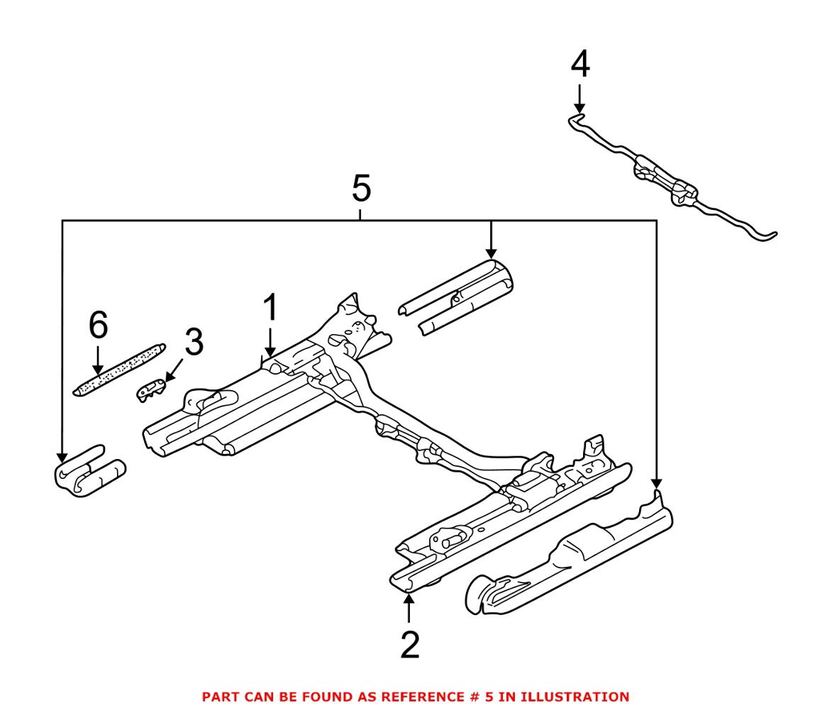 Seat Rail Cover (Gray)